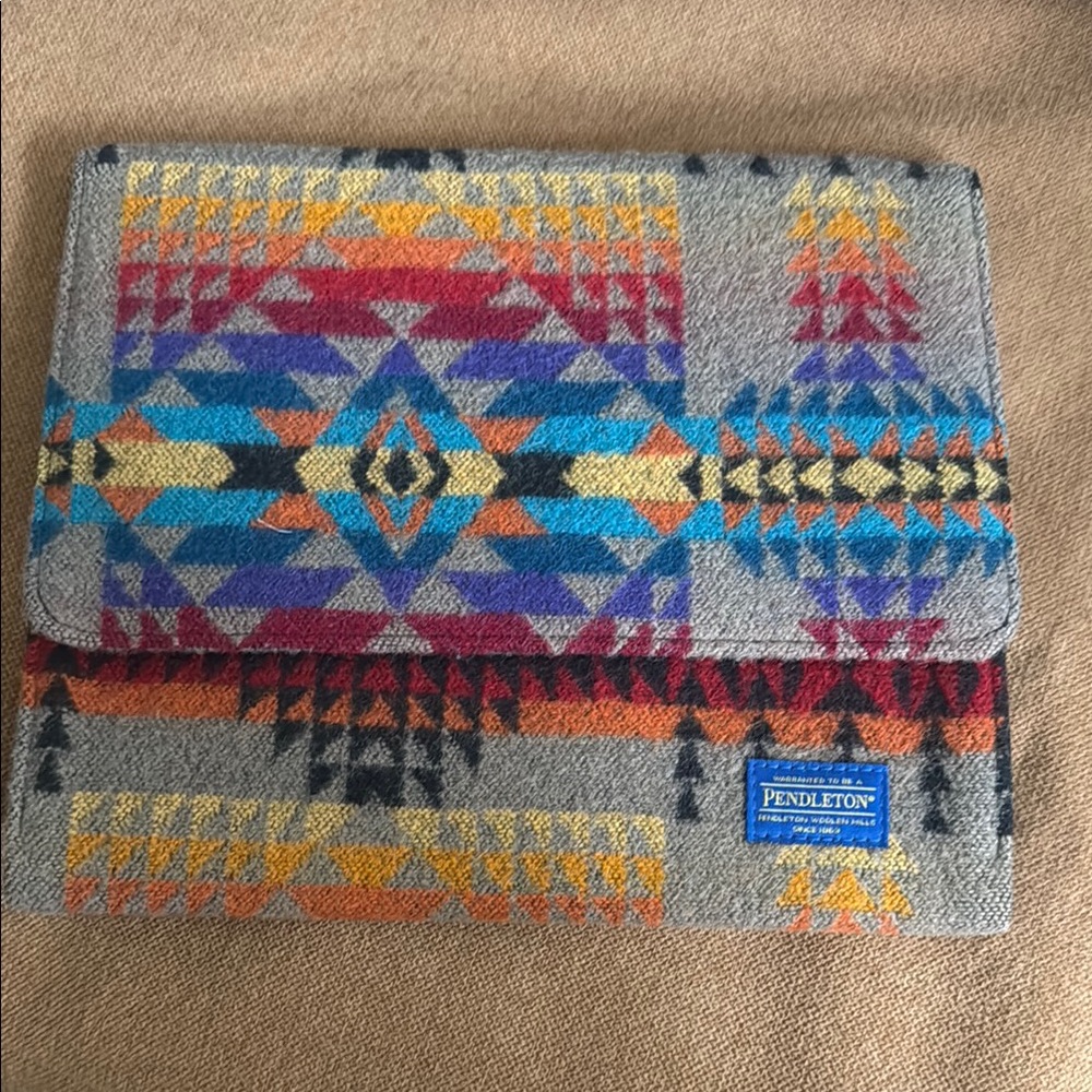 Pendleton Geometric Wool portfolio cover iPad notebook